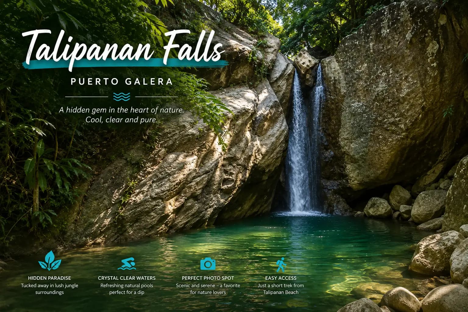 Talipanan Falls, Puerto Galera: A Half-Hour Walk to Two Tiers